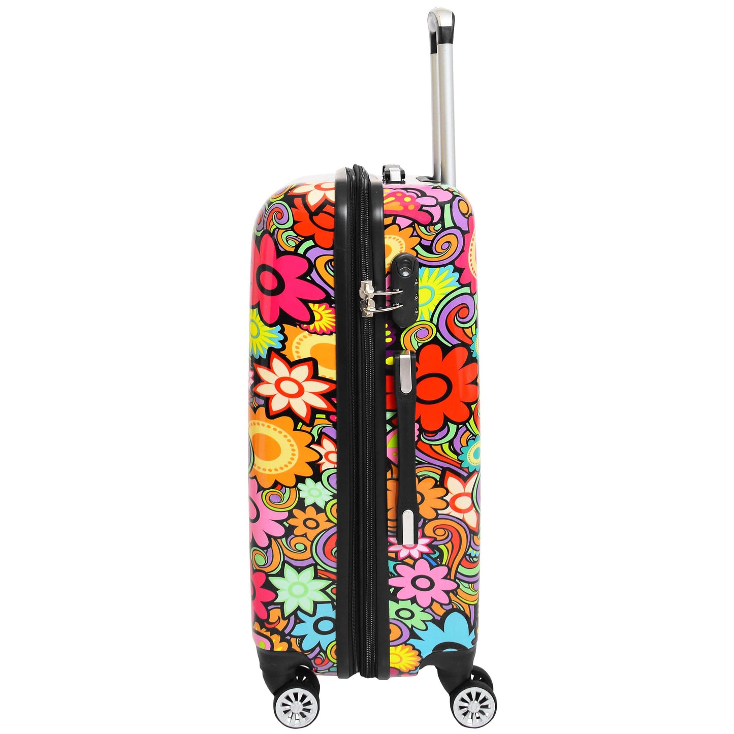 Flower Print Hard Shell Suitcase