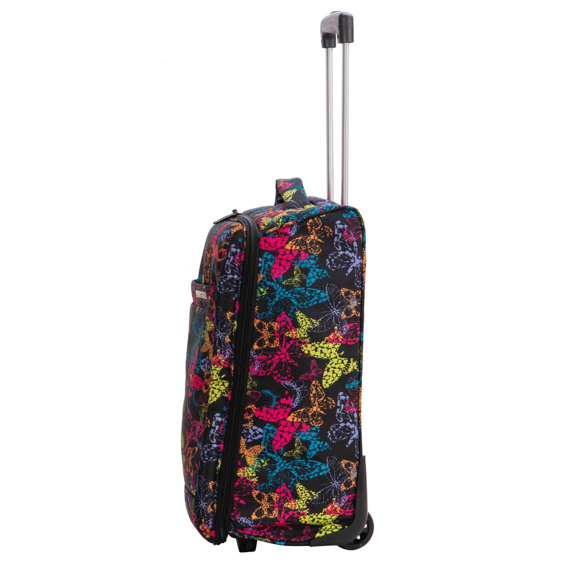 Wheeled Cabin Soft Suitcase Lightweight Printed HLG20726 Butterfly 3