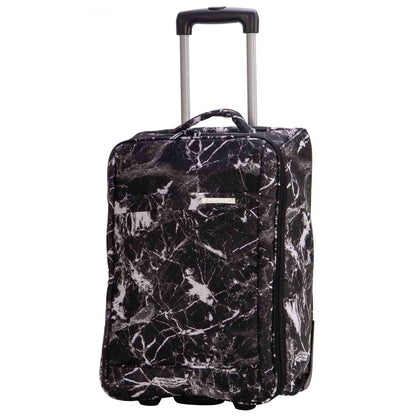 Wheeled Cabin Soft Suitcase Lightweight Printed HLG20726 Marble 4