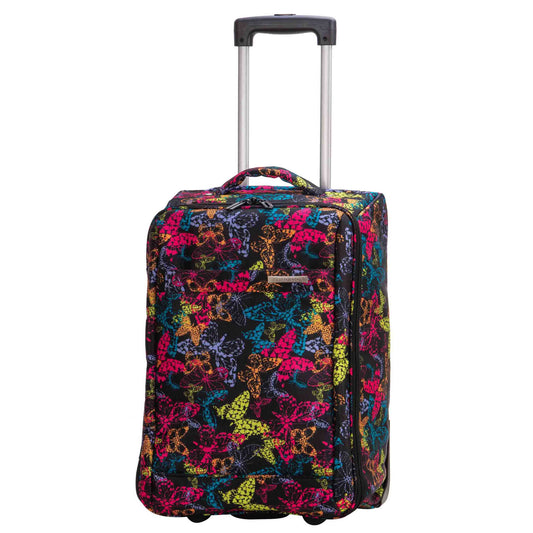 Wheeled Cabin Soft Suitcase Lightweight Printed HLG20726 Butterfly 1