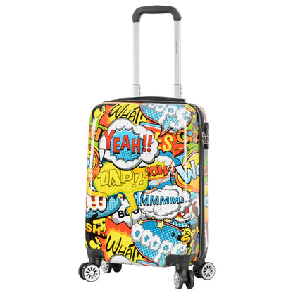 Comic Print Hard Shell Suitcase Four Wheel Expandable Luggage HLG286 cabin-1