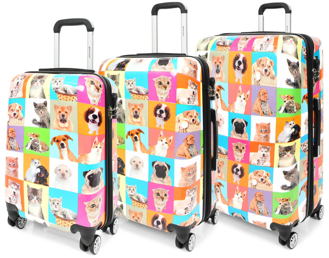 Cats and Dogs Hard Shell Suitcase
