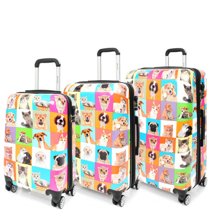 Cats and Dogs Hard Shell Suitcase