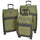 Soft Lightweight Expandable Luggage Set Wheeled HLG30533 Khaki Green