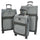 Soft Lightweight Expandable Luggage Set Wheeled HLG30533 Grey