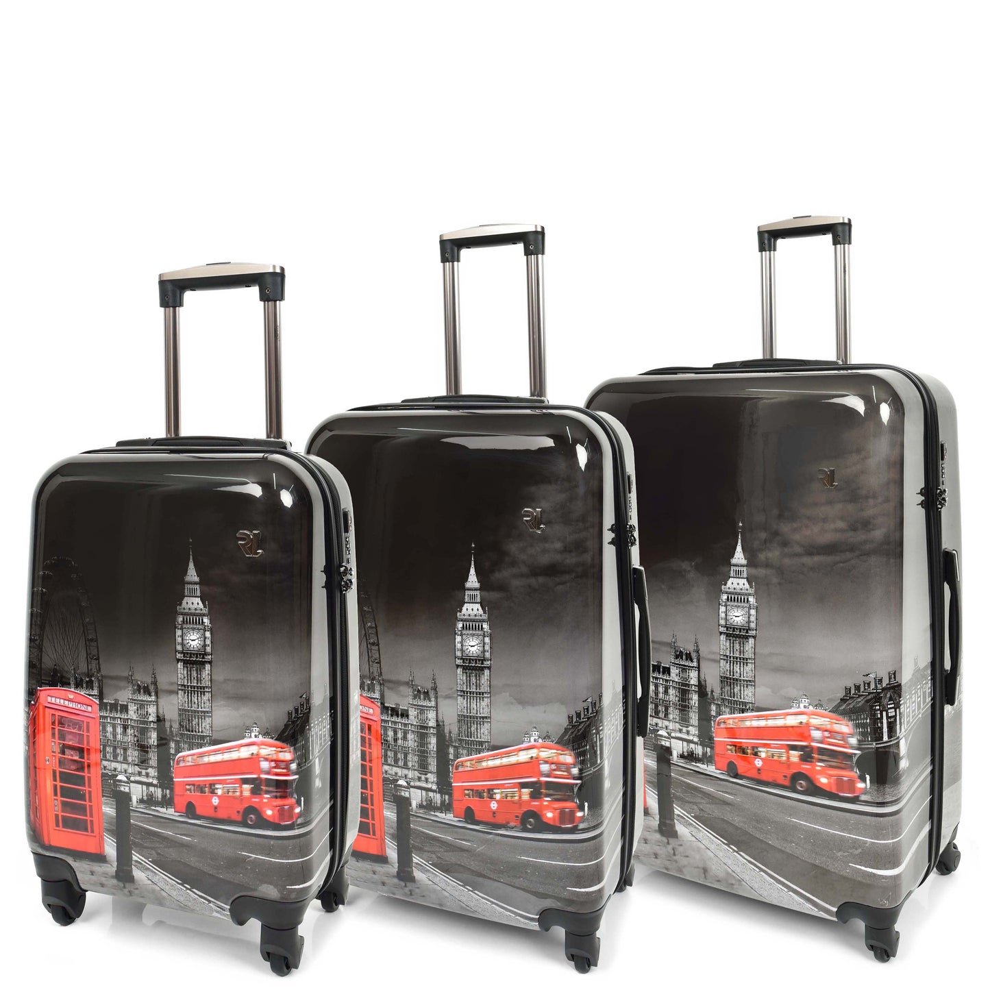 London Print Hard Shell Suitcase