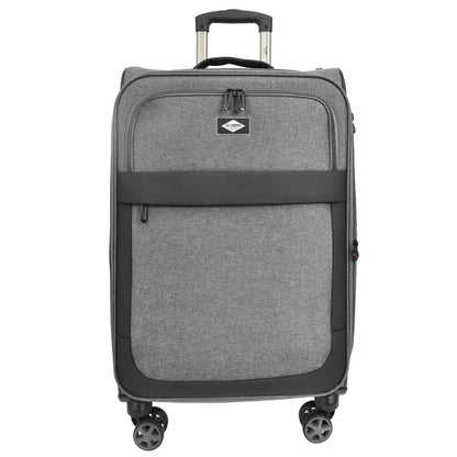 Soft Lightweight Expandable Luggage Set Wheeled HLG30533 Grey 3