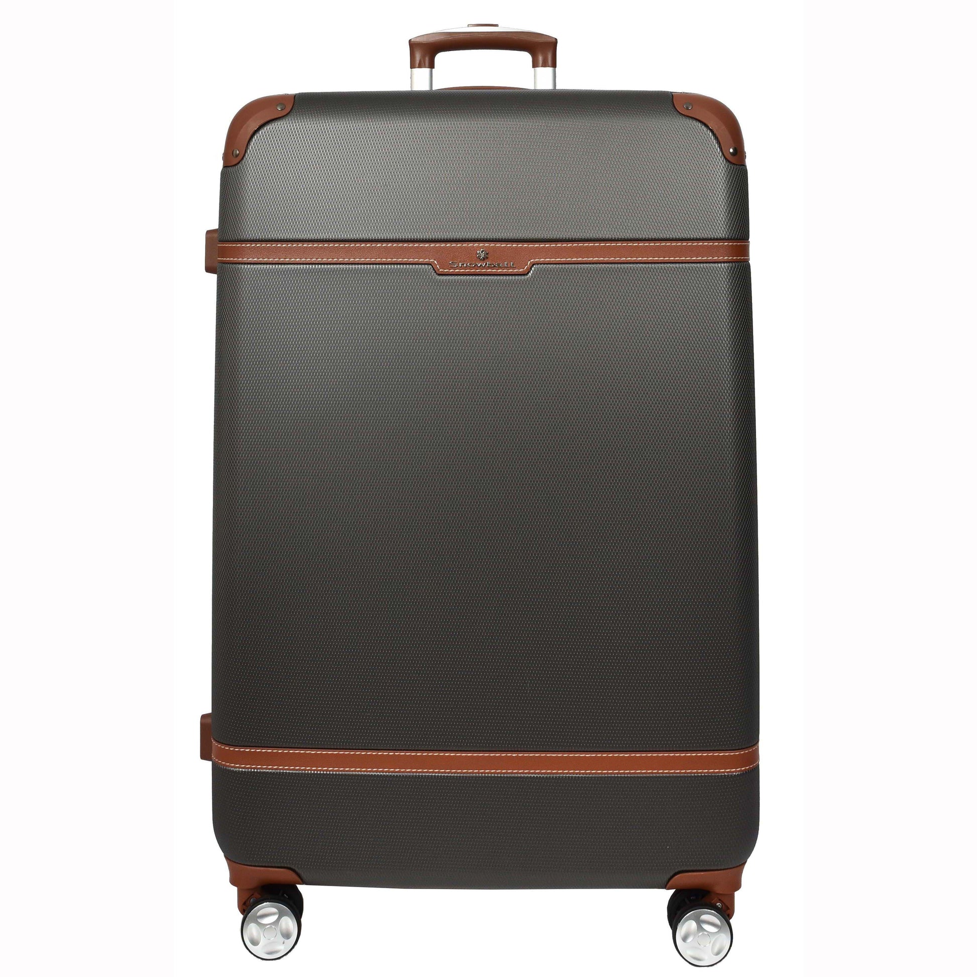 Retro Hard Shell Expandable Luggage HLG303 Grey 3