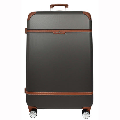 Retro Hard Shell Expandable Luggage HLG303 Grey 3