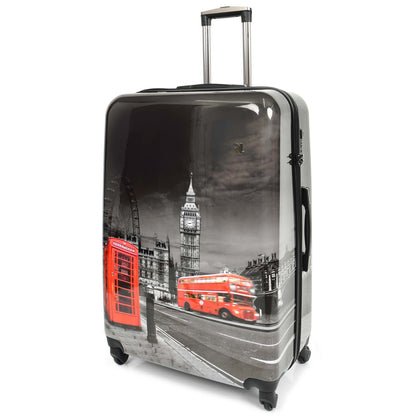 London Print Hard Shell Suitcase