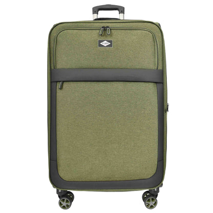 Soft Lightweight Expandable Luggage Set Wheeled HLG30533 Khaki Green 2