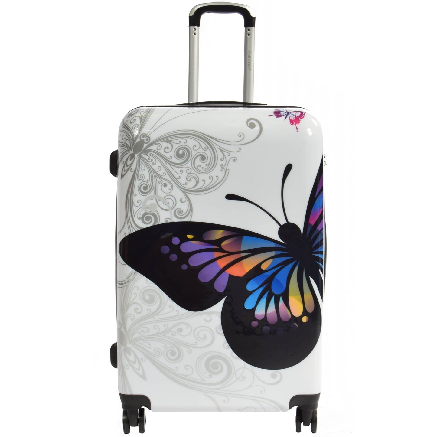 Butterfly Print Hard Shell Suitcase