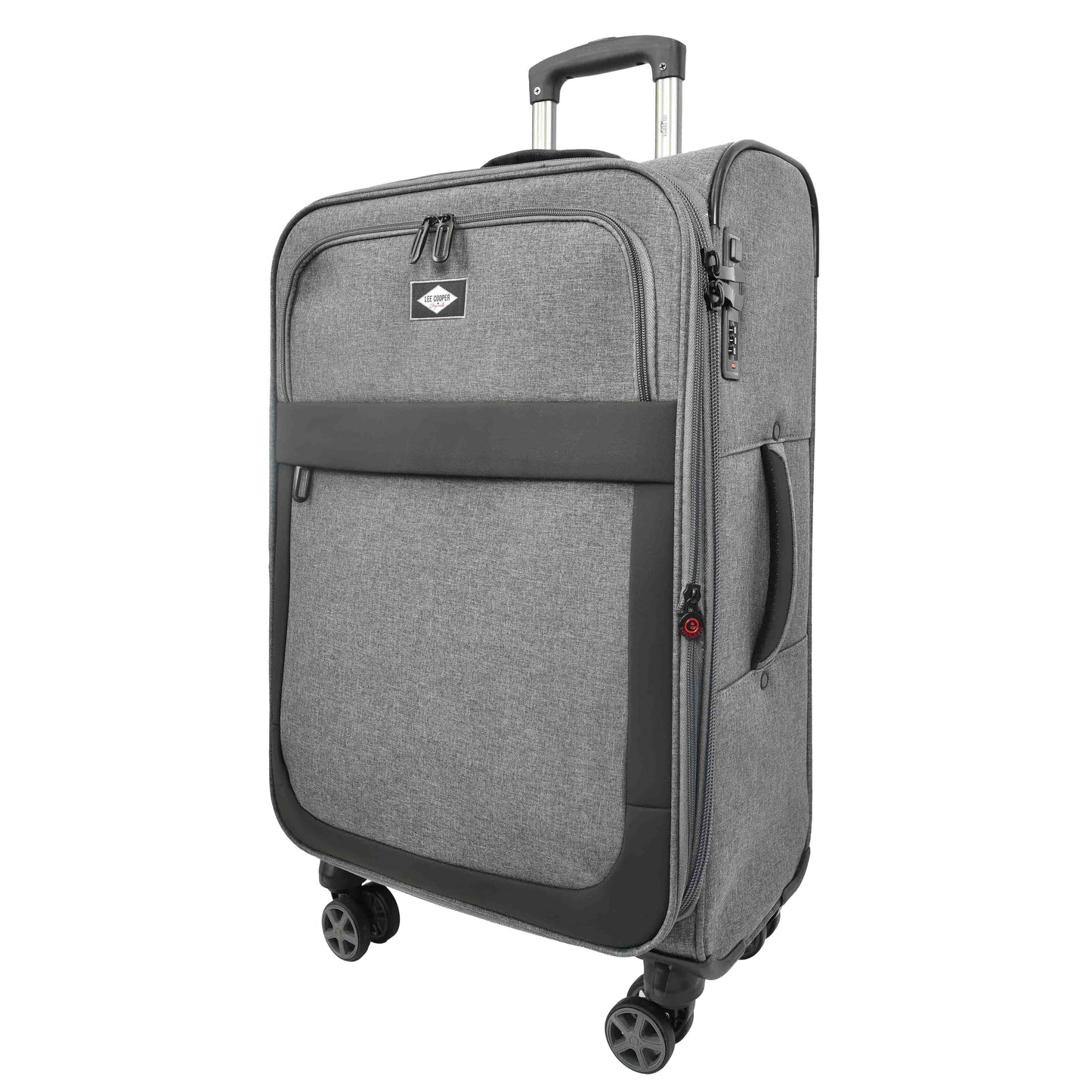 Soft Lightweight Expandable Luggage Set Wheeled HLG30533 Grey 2