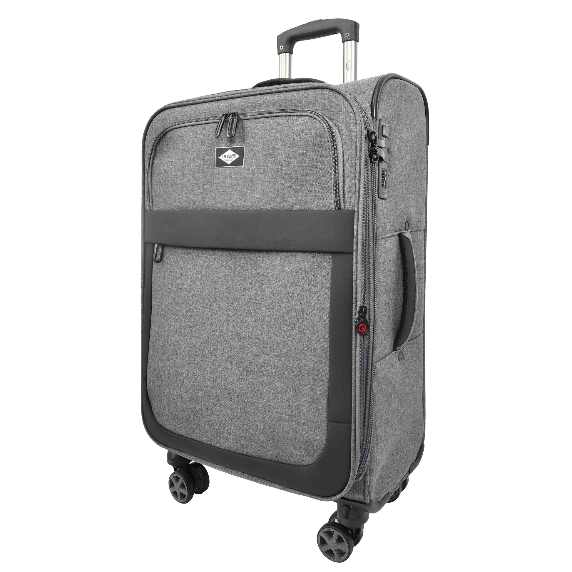 Soft Lightweight Expandable Luggage Set Wheeled HLG30533 Grey 2