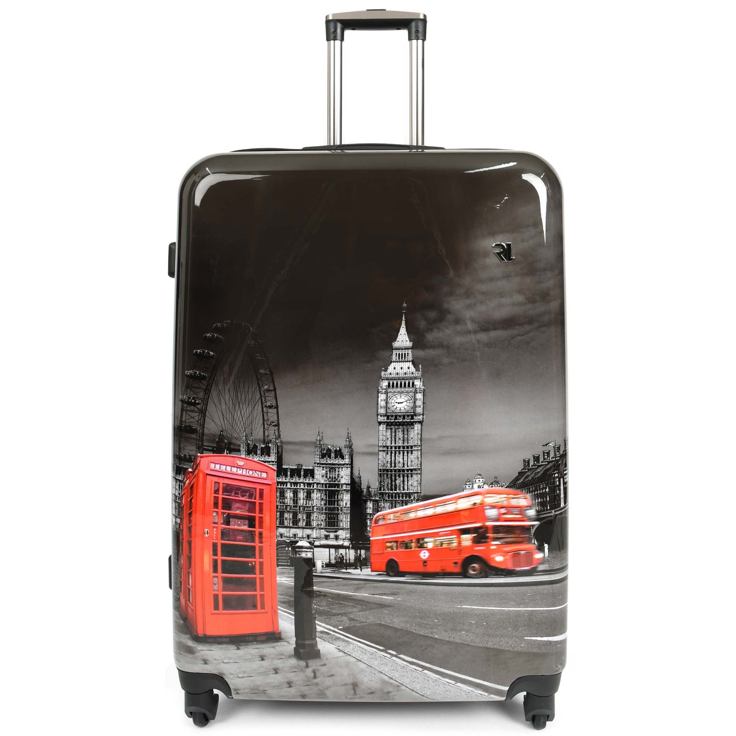 London Print Hard Shell Suitcase