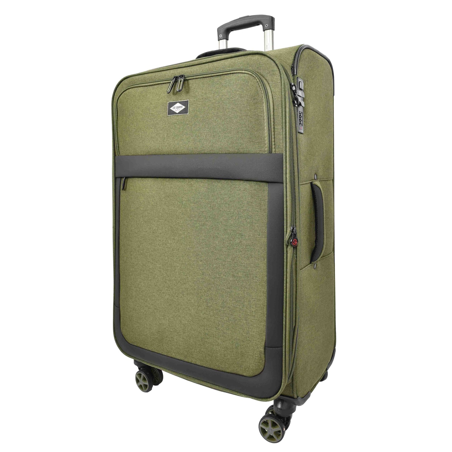 Soft Lightweight Expandable Luggage Set Wheeled HLG30533 Khaki Green 3