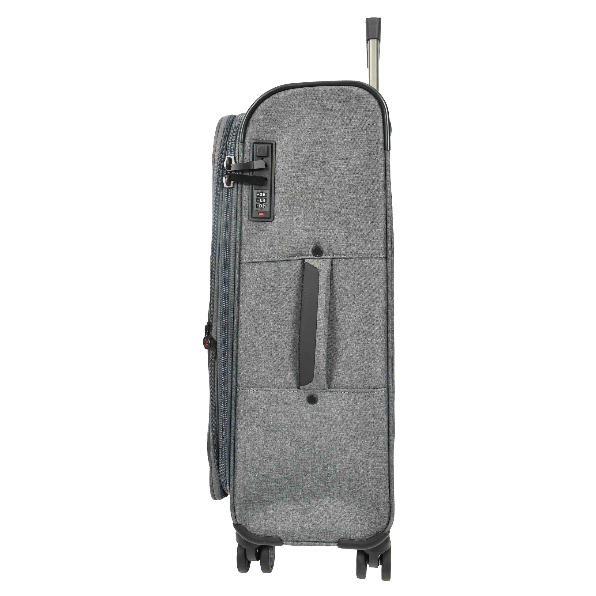 Soft Lightweight Expandable Luggage Set Wheeled HLG30533 Grey 4
