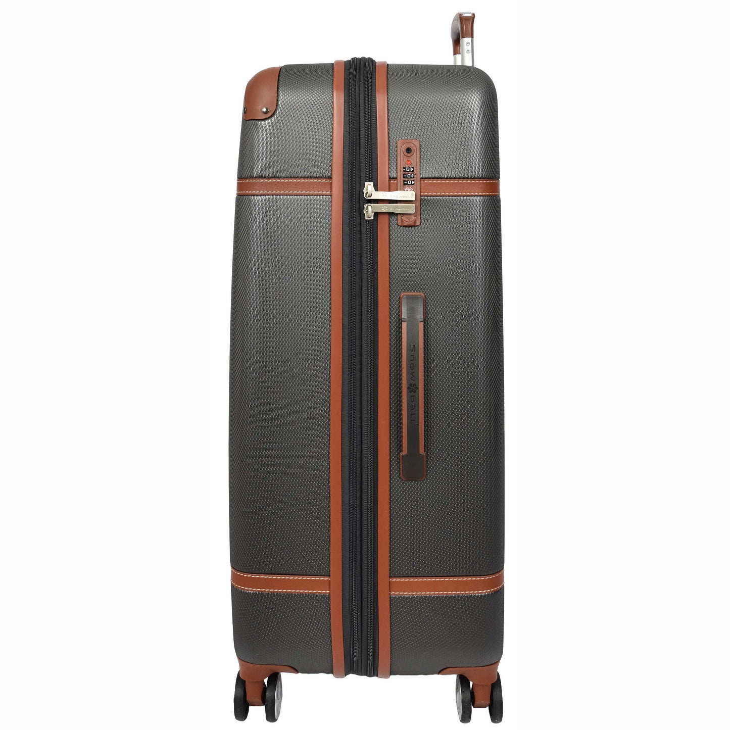 Retro Hard Shell Expandable Luggage HLG303 Grey 4
