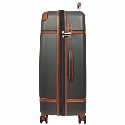 Retro Hard Shell Expandable Luggage HLG303 Grey 4
