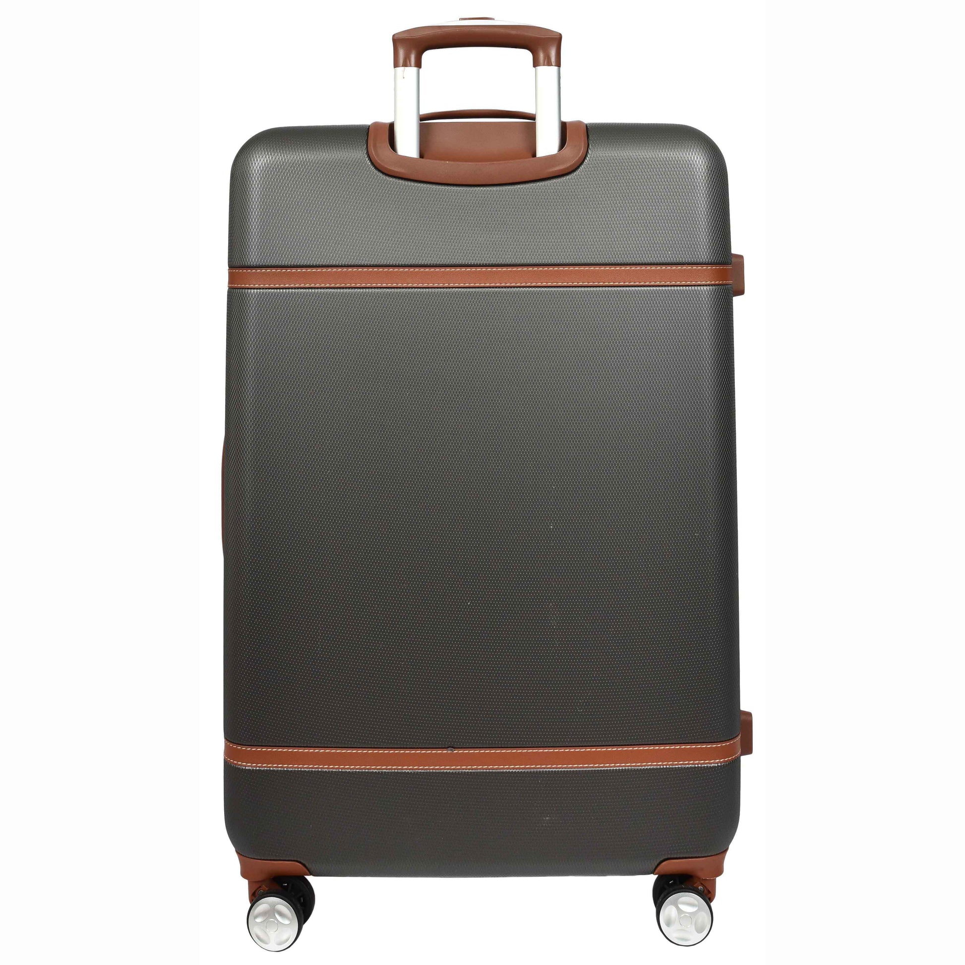Retro Hard Shell Expandable Luggage HLG303 Grey 5