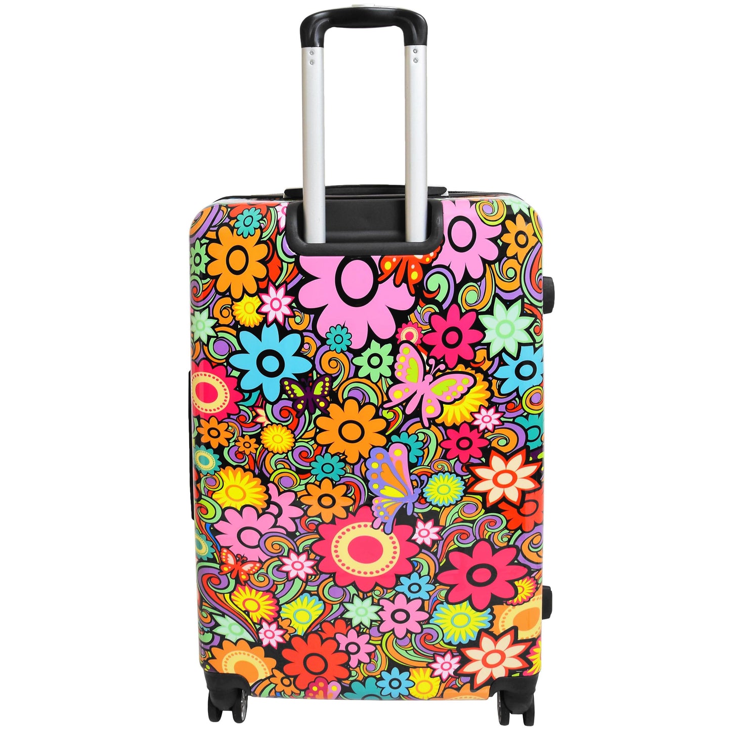 Flower Print Hard Shell Suitcase