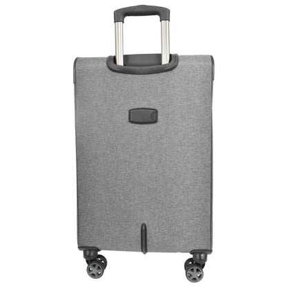 Soft Lightweight Expandable Luggage Set Wheeled HLG30533 Grey 5