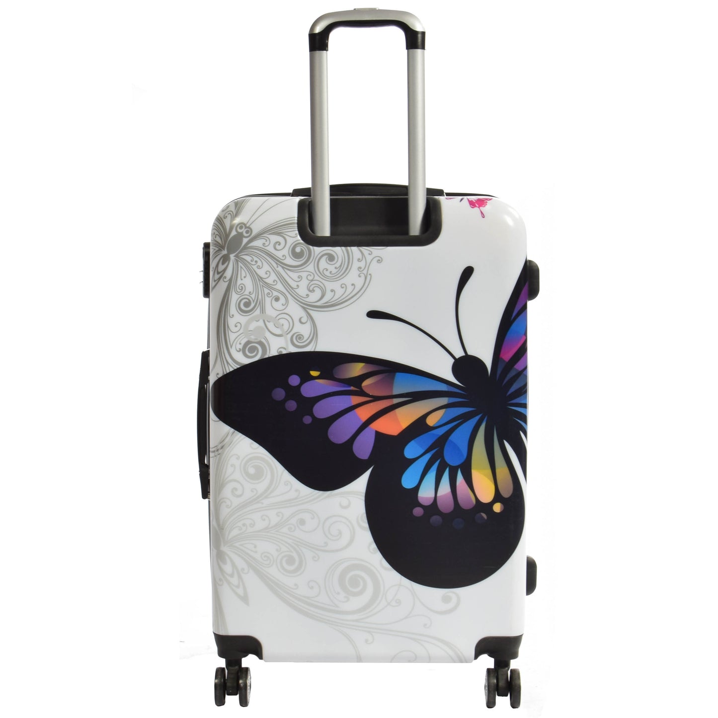 Butterfly Print Hard Shell Suitcase