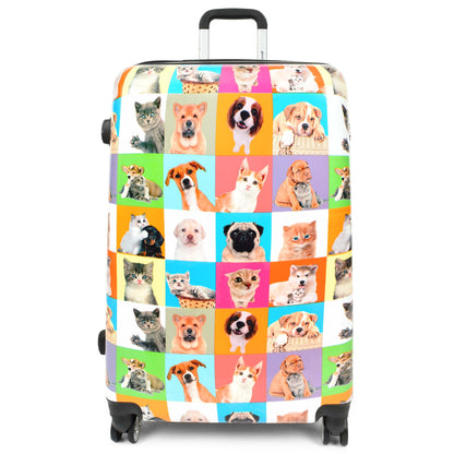 Cats and Dogs Hard Shell Suitcase