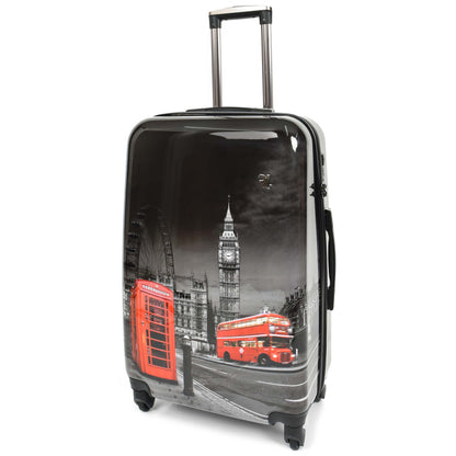 London Print Hard Shell Suitcase