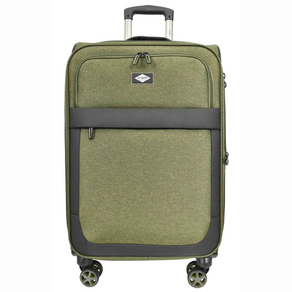 Soft Lightweight Expandable Luggage Set Wheeled HLG30533 Khaki Green 7