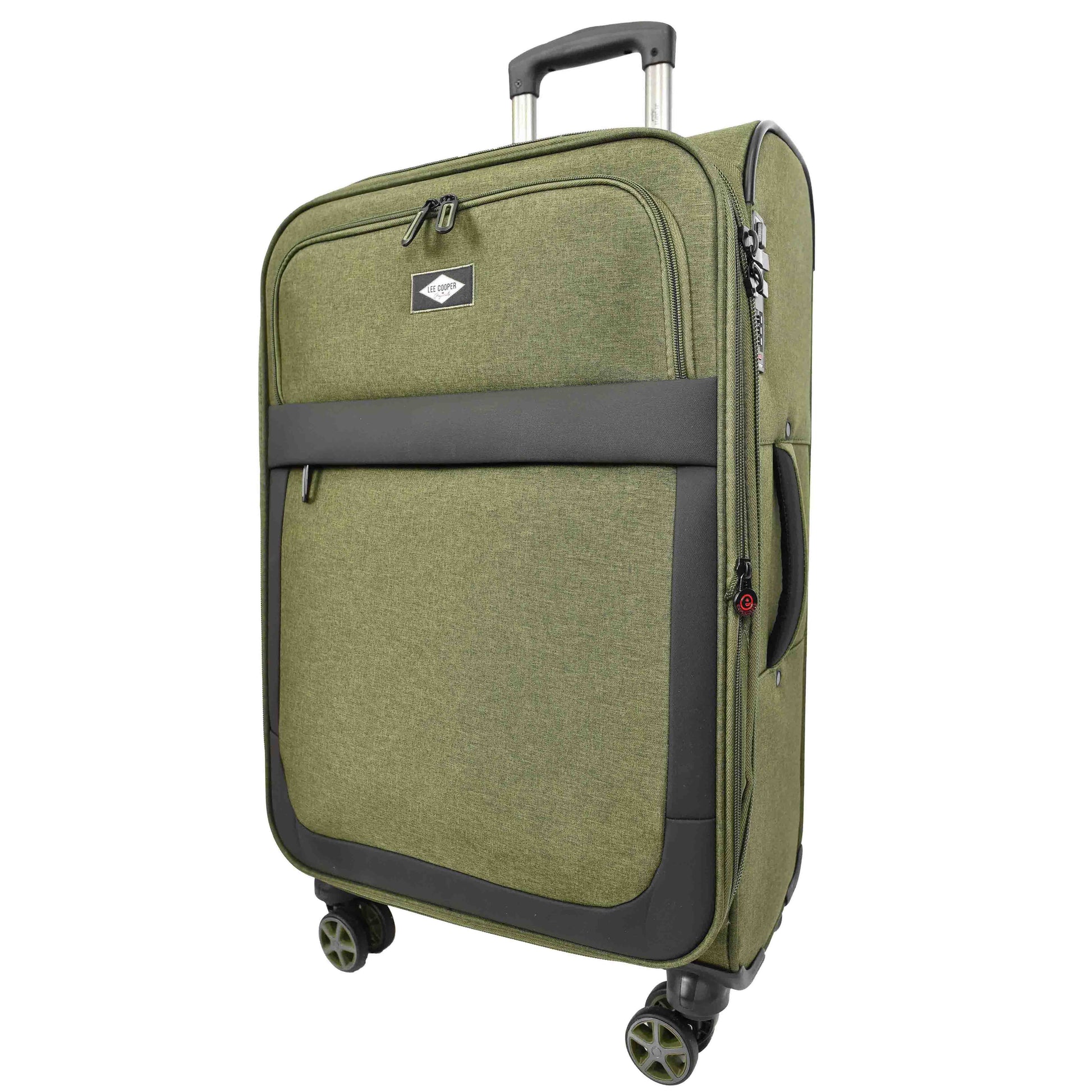 Soft Lightweight Expandable Luggage Set Wheeled HLG30533 Khaki Green 8