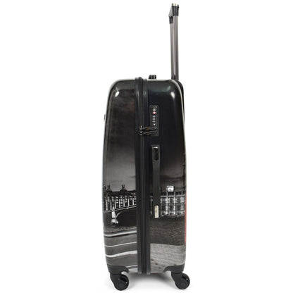 London Print Hard Shell Suitcase