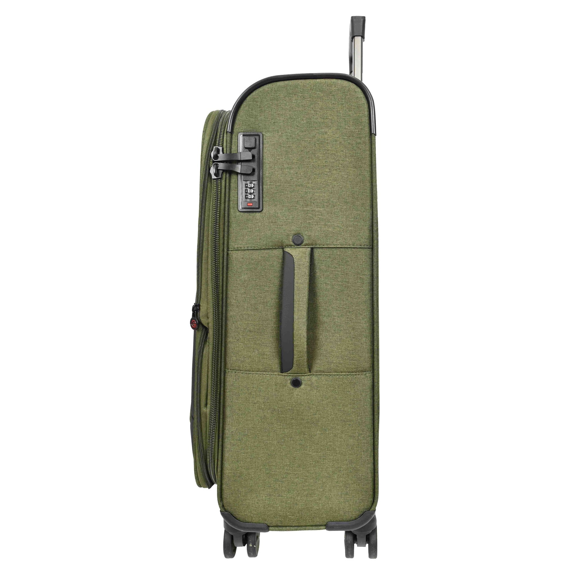 Soft Lightweight Expandable Luggage Set Wheeled HLG30533 Khaki Green 9