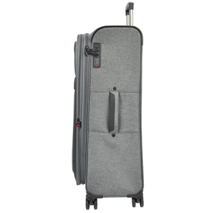 Soft Lightweight Expandable Luggage Set Wheeled HLG30533 Grey 9