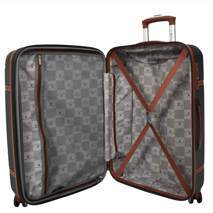 Retro Hard Shell Expandable Luggage HLG303 Grey 11