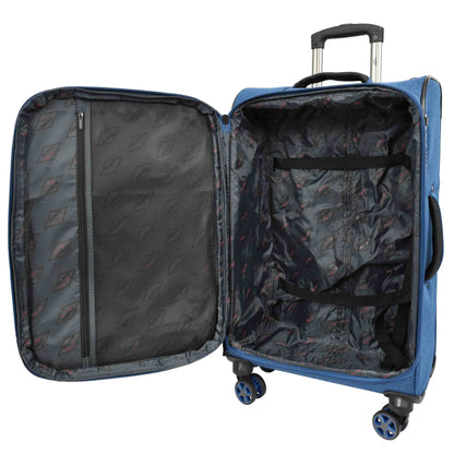 Soft Lightweight Expandable Luggage Set Wheeled HLG30533 Navy 12