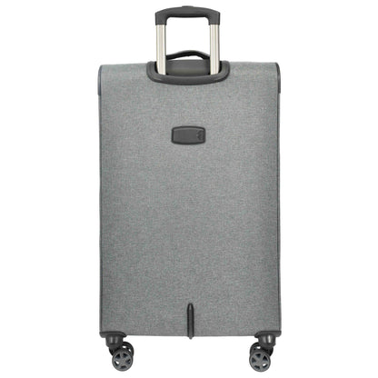 Soft Lightweight Expandable Luggage Set Wheeled HLG30533 Grey 10