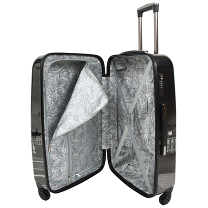 London Print Hard Shell Suitcase