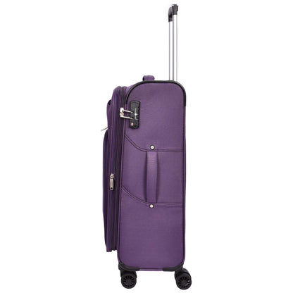 Expandable Suitcase 8 Wheels Soft Luggage TSA Lock Travel Bags Bellville