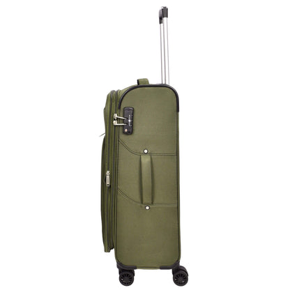 Expandable Suitcase 8 Wheels Soft Luggage TSA Lock Travel Bags Bellville