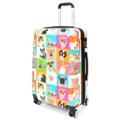 Cats and Dogs Hard Shell Suitcase