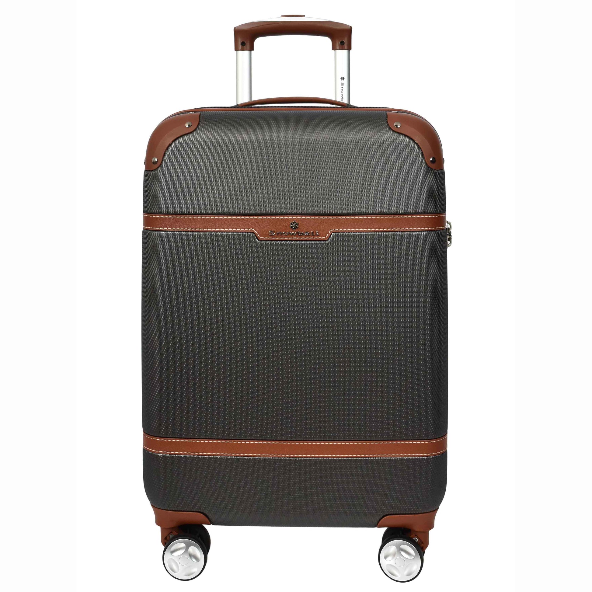 Retro Hard Shell Expandable Luggage HLG303 Grey 13