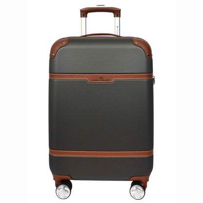 Retro Hard Shell Expandable Luggage HLG303 Grey 13