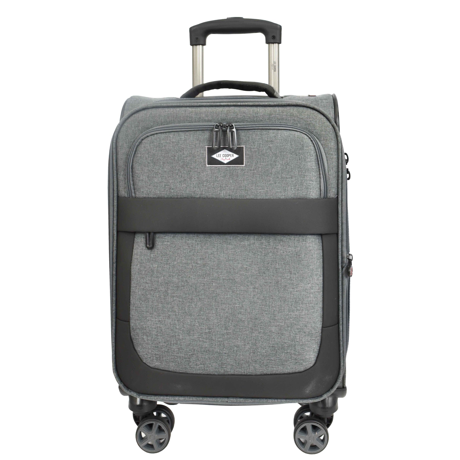 Soft Lightweight Expandable Luggage Set Wheeled HLG30533 Grey 14