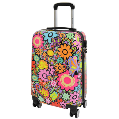 Flower Print Hard Shell Suitcase