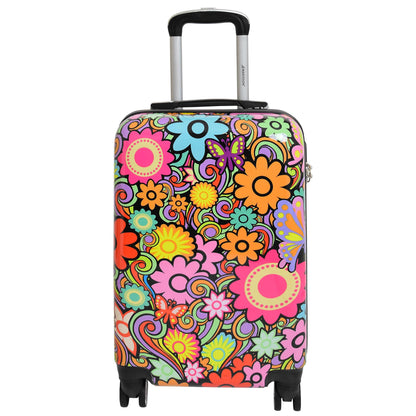 Flower Print Hard Shell Suitcase