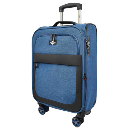 Soft Lightweight Expandable Luggage Set Wheeled HLG30533 Navy 1