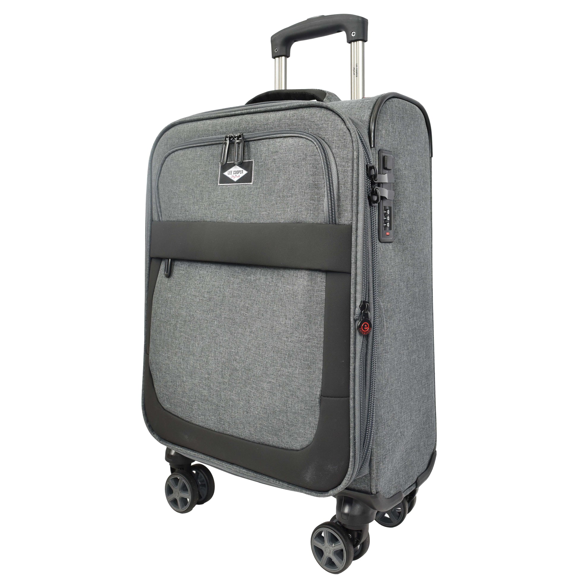 Soft Lightweight Expandable Luggage Set Wheeled HLG30533 Grey 13
