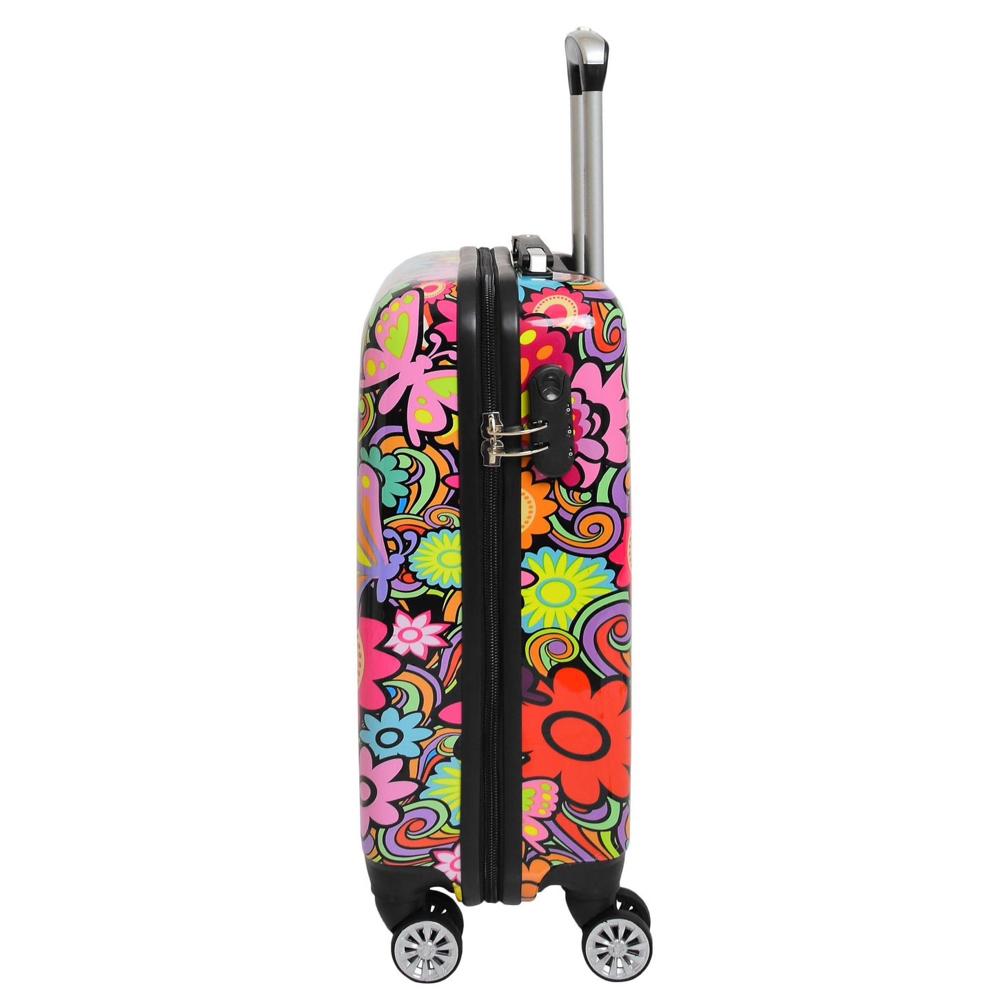 Flower Print Hard Shell Suitcase