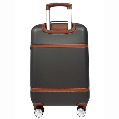 Retro Hard Shell Expandable Luggage HLG303 Grey 15